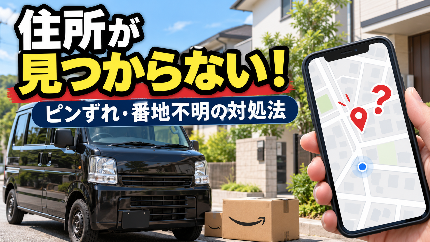 Amazon Flexで住所が見つからないときの対処法